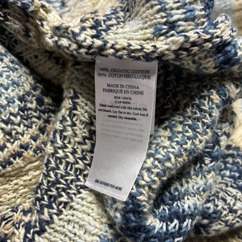 Faherty x B.Yellowtail Organic Cotton Belted Duster Cardigan Woman’s XL NWT - Picture 7 of 8